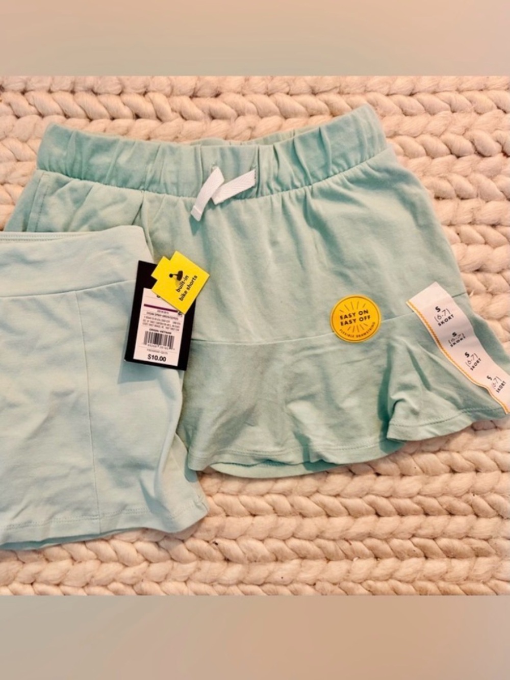Cat & Jack Light aqua green skort (skirt plus shorts) 6x 6-7 target girls skirt